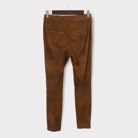 Free People Brown Vegan Suede Leggings Pants - Picture 3 of 9